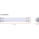 Madison LED 36.75 inch Brushed Nickel Vanity Light Wall Light
