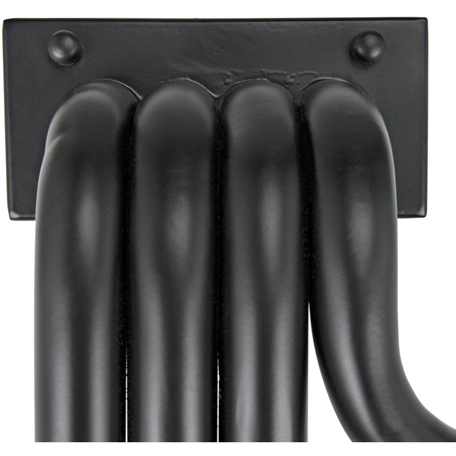 Sweeny 4 Light 19 inch Matte Black Sconce Wall Light