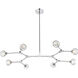 Zayne 8 Light 45 inch Chrome Pendant Ceiling Light