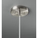 Radiance Collection 1 Light 11.75 inch Bisque with Polished Chrome Pendant Ceiling Light