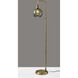 Sophia 60 inch 60.00 watt Brass Floor Lamp Portable Light, Simplee Adesso
