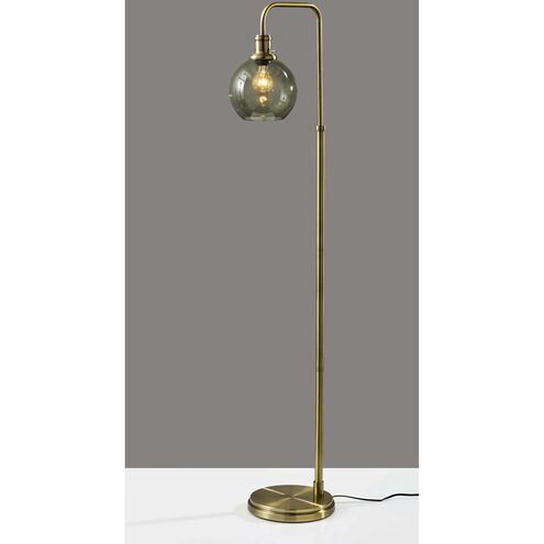 Sophia 60 inch 60.00 watt Brass Floor Lamp Portable Light, Simplee Adesso