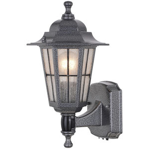 York 1 Light 14.25 inch Textured Pewter Outdoor Wall Decor Motion