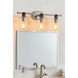 Halstead 3 Light 24 inch Chrome Vanity Light Wall Light