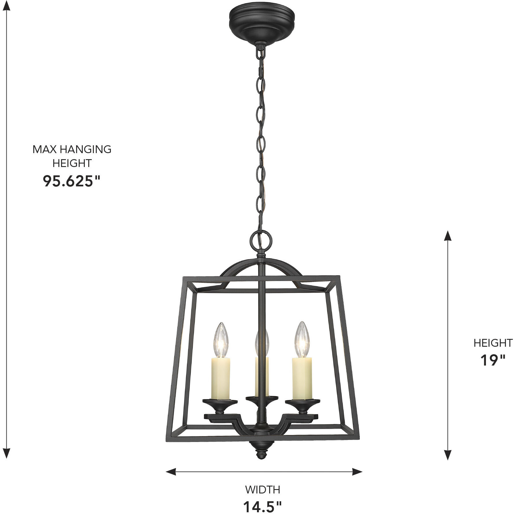 Athena Pendant Ceiling Light in Natural Black