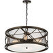 Kali 4 Light 22 inch Light Brown Chandelier Ceiling Light