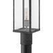 Open Air Porter 1 Light 22.75 inch Aged Zinc Outdoor Post Mount Lantern in Non-LED, Estate Series