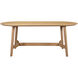 Trie 76 X 36 inch Natural Dining Table, Small