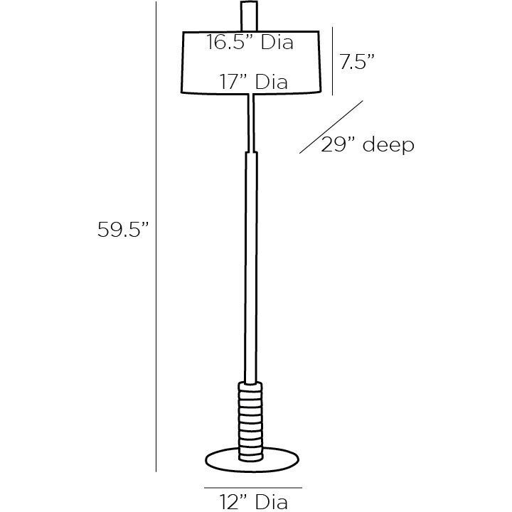 Mitchell 60 inch 100.00 watt Bronze Floor Lamp Portable Light
