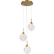 Briselle LED 10 inch Legacy Brass Pendant Ceiling Light