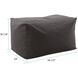 Seascape 18.25 inch Charcoal Outdoor Pouf Bench