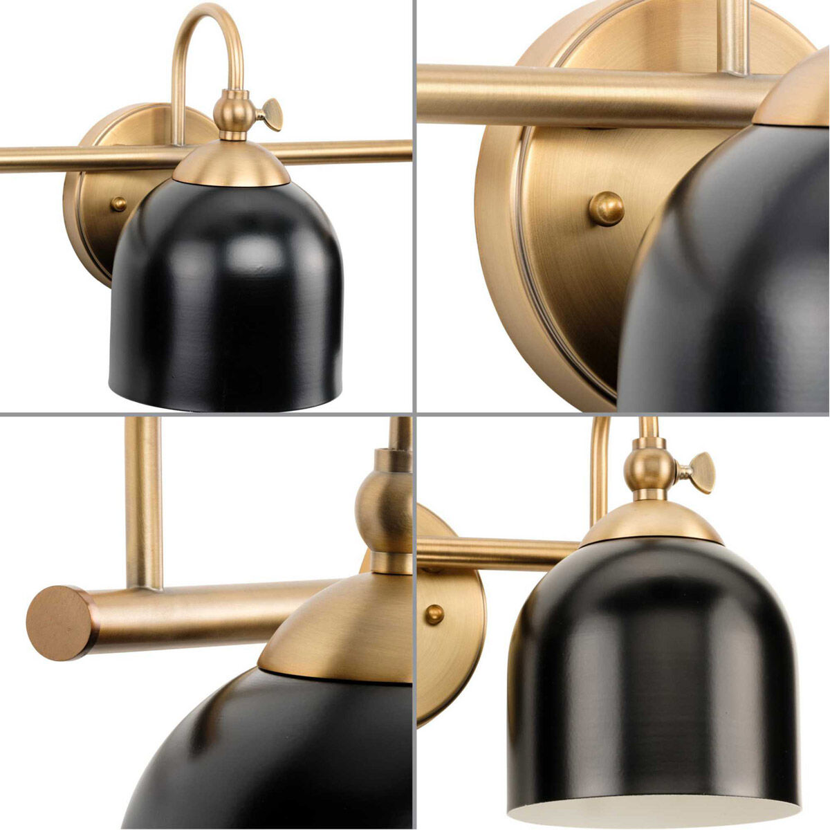 Dalton 3 Light 24 inch Vintage Brass Bath Vanity Wall Light