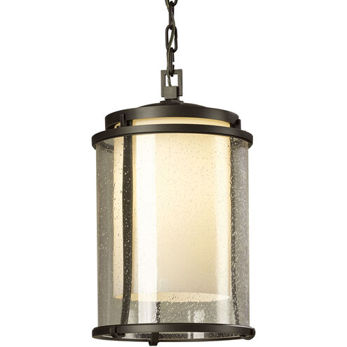 Meridian 1 Light 9.7 inch Coastal Natural Iron Outdoor Ceiling Fixture, Large