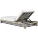 Emoto Pearl and Aged Bronze and Willow Outdoor Chaise