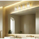 Andree Vanity Wall Light in Modern Gold