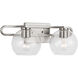 Codyn 2 Light 19.75 inch Brushed Nickel Bath Vanity Wall Light
