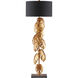 Irvin 56.5 inch 150 watt Vintage Gold Floor Lamp Portable Light