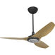 Haiku 52 inch Black with Caramel Wood Grain Blades Outdoor Ceiling Fan