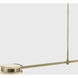 Kelly Wearstler Melange LED 63 inch Antique-Burnished Brass Linear Pendant Ceiling Light