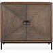 Bottom Line Mindi Wood and Bronze 2 Door Cabinet