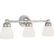 Spencer 3 Light 21.5 inch Chrome Vanity Light Wall Light