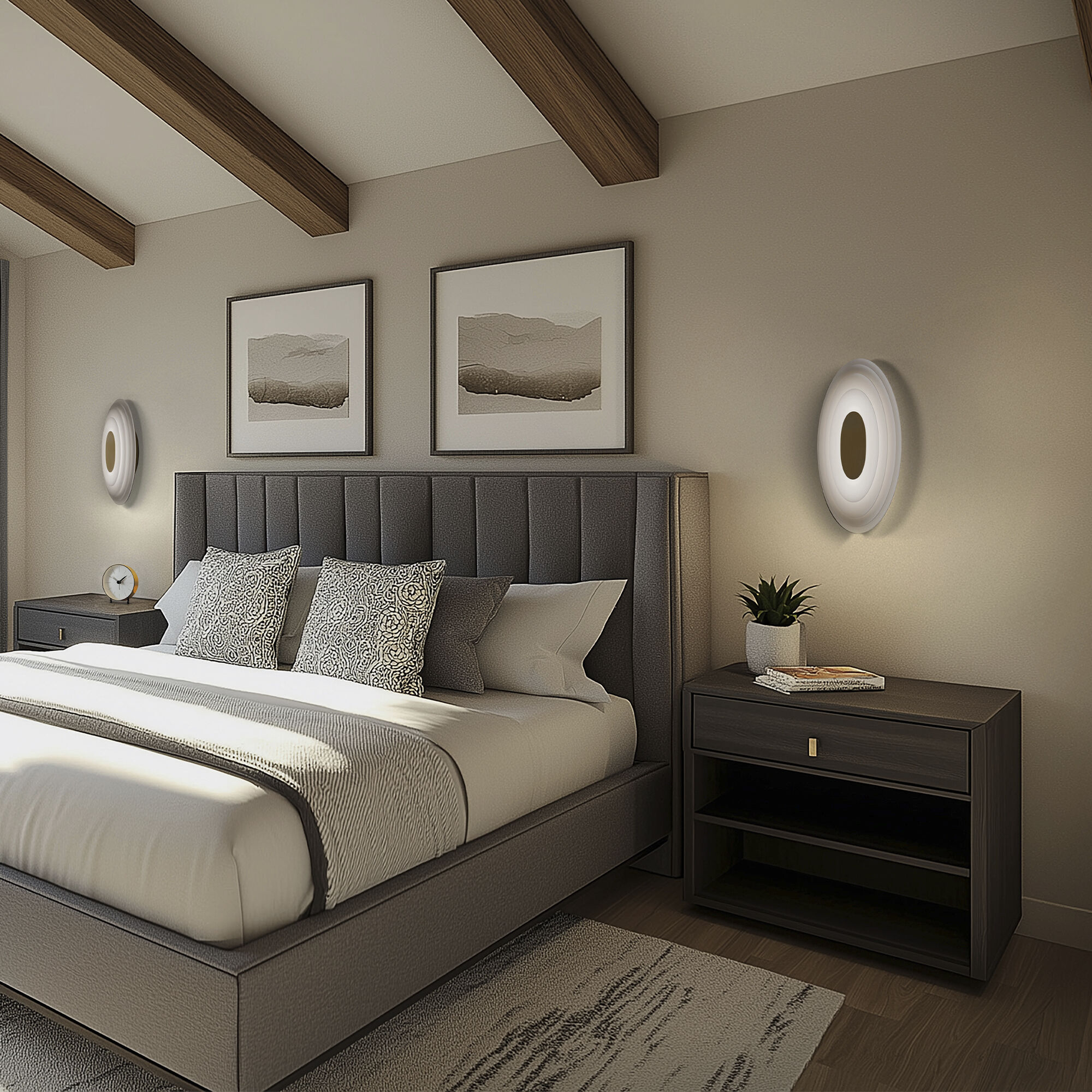 Orbix Wall Sconce Wall Light in 3500K, Black, dweLED