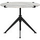 Edith 30.5 X 30.5 inch Matte Black Adjustable Side Table, Large
