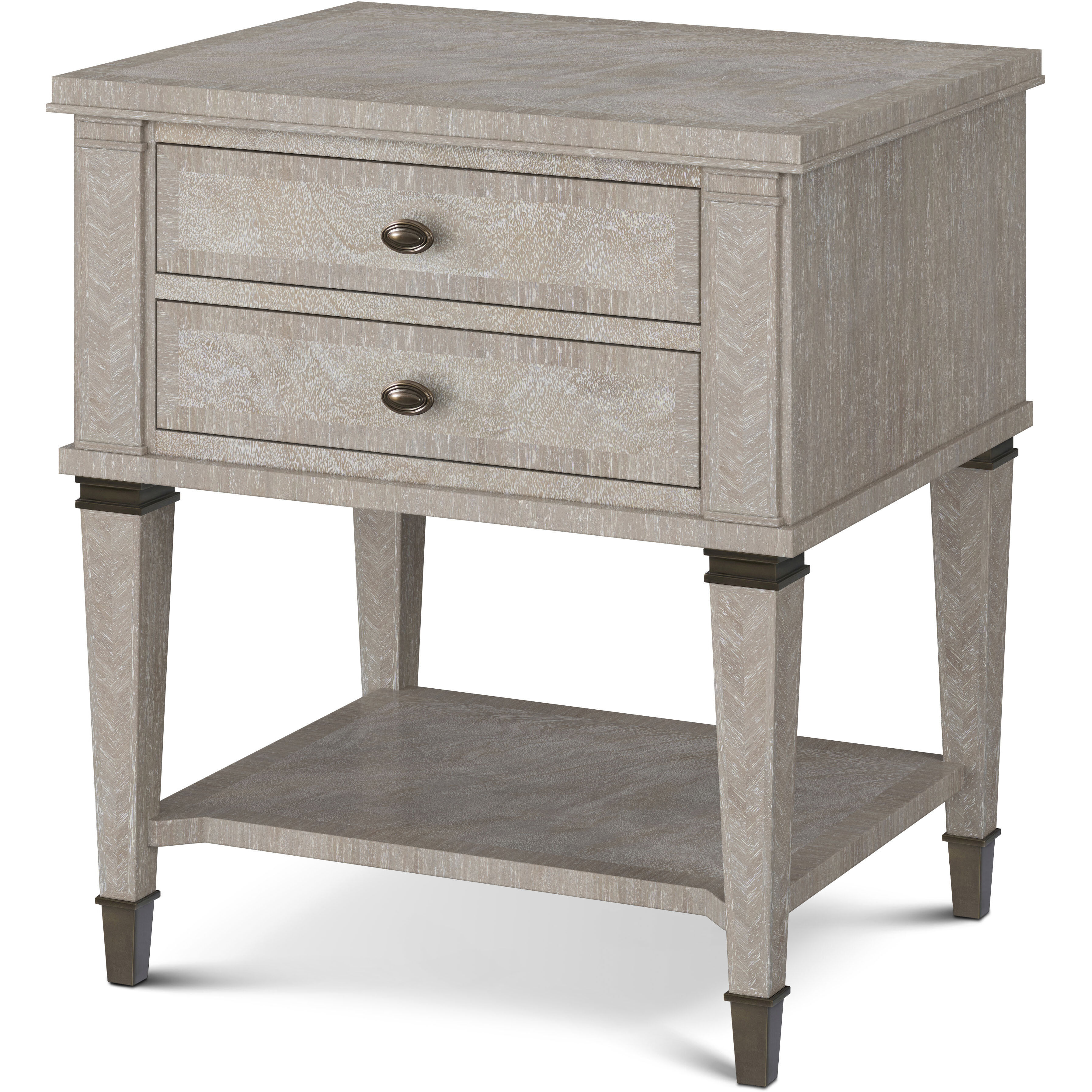 Salinger 26.5 X 24 inch Geo Coast Nightstand, Wooden, Marlborough by Alexa Hampton