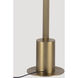 Leora 55.1 inch 30.00 watt Satin Antique Brass Floor Lamp Portable Light