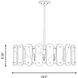 Antolini 5 Light 28.5 inch Black Cashmere Pendant Ceiling Light
