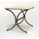 Butler Loft Pamina Travertine 27 X 25 inch Antique Gold Accent Table