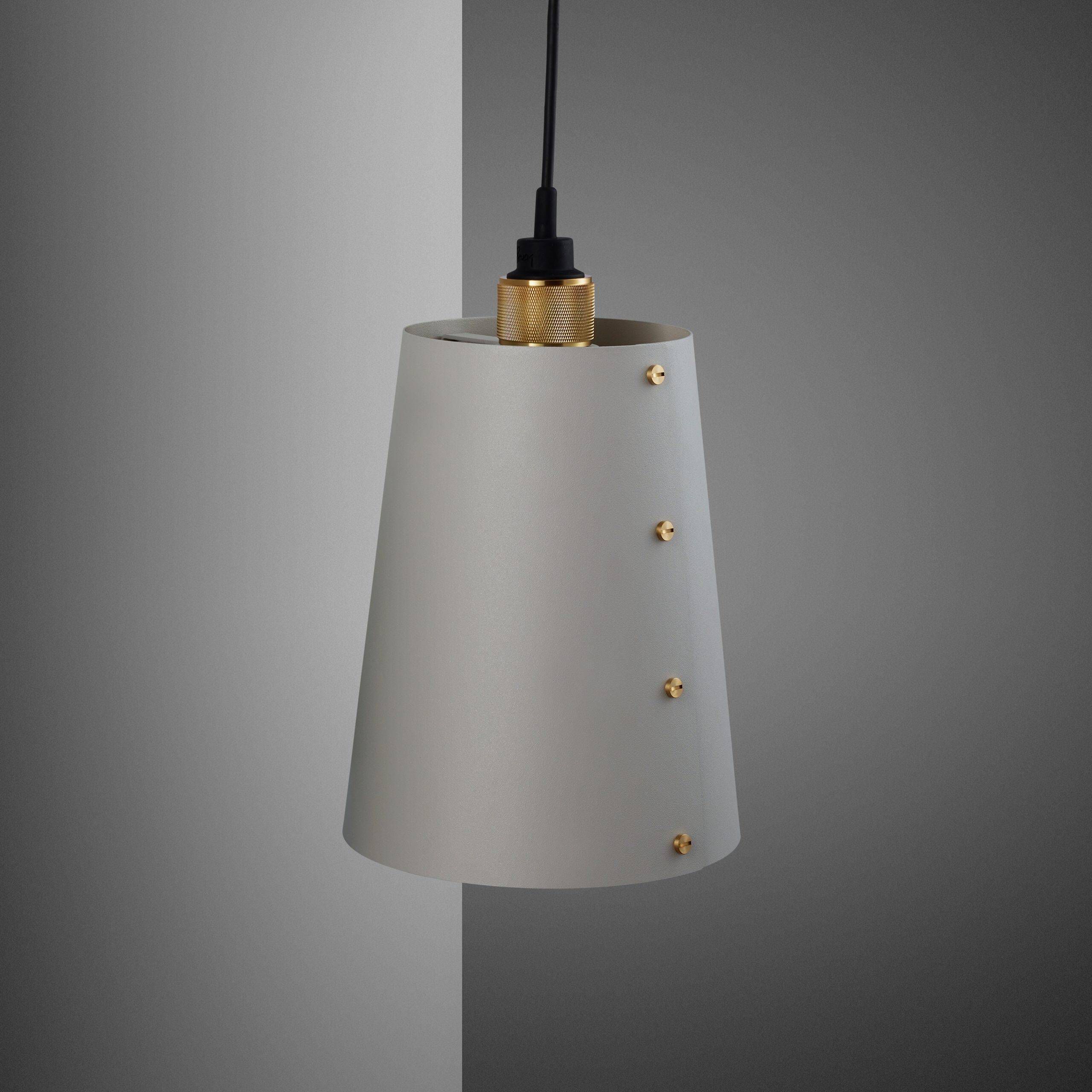 Hooked Wall Light in Stone / Brass