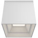 Downtown LED 3.5 inch White Outdoor Flush Mount in 3000K, dweLED