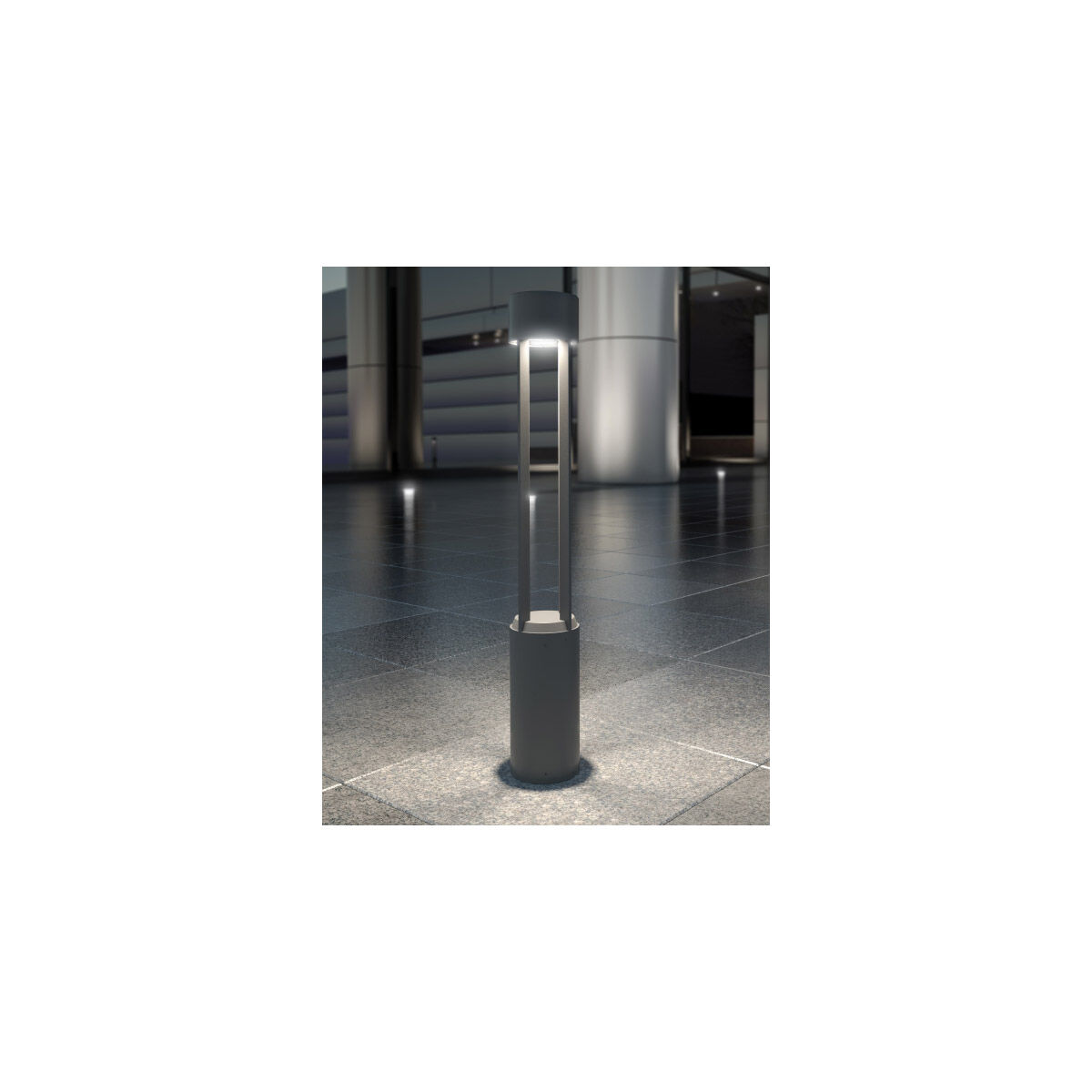 Sean Lavin Turbo 120 26.3 watt Black Outdoor Bollard in LED 80 CRI 3000K, 20 Degree, In-Line Fuse, 120V-277V, Integrated LED