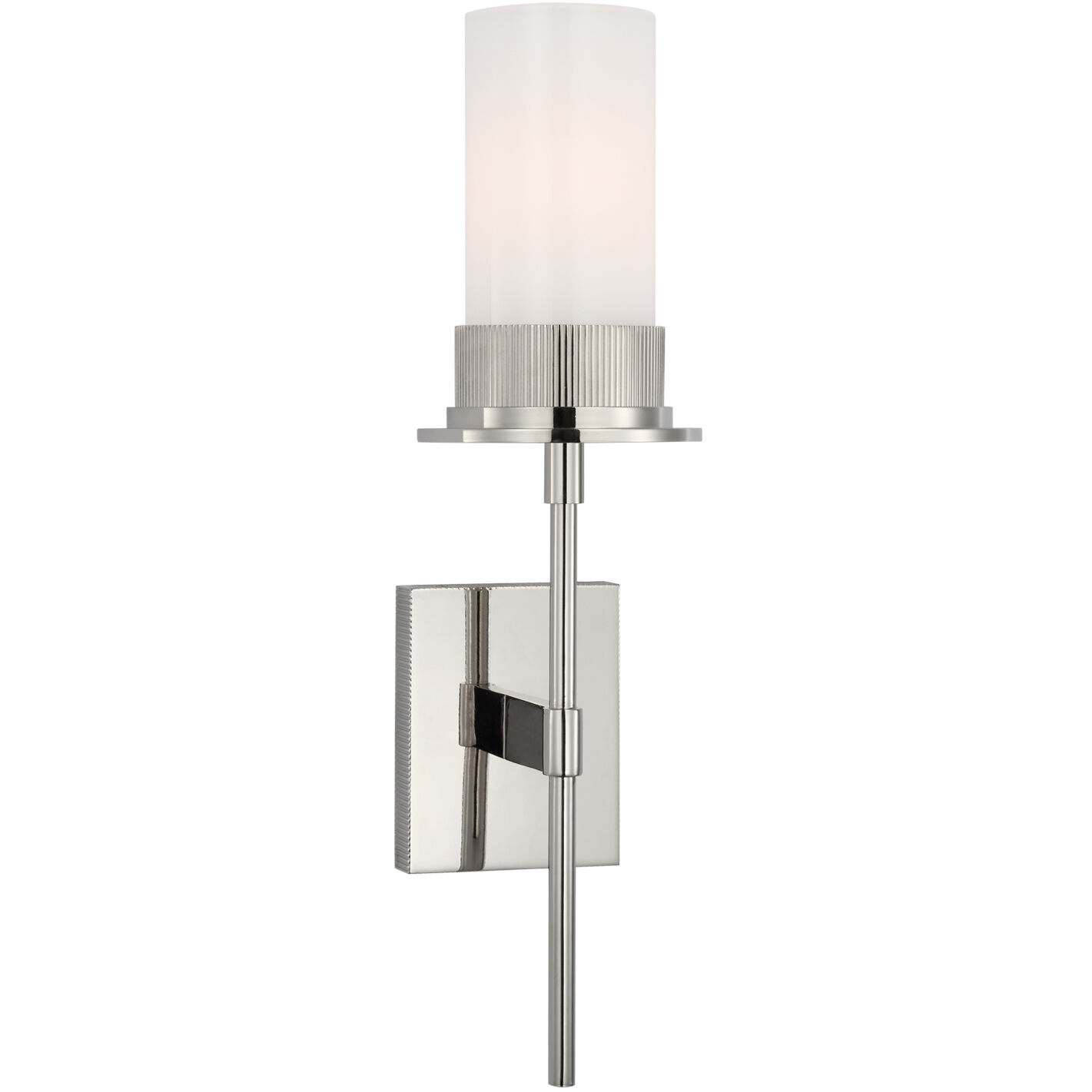 Ray Booth Beza LED 5.25 inch Polished Nickel Tail Sconce Wall Light, Medium