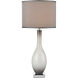 Annetta South 36 inch 150 watt Grey Smoked Opal/Chrome Table Lamp Portable Light