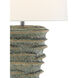 Sunken 29.5 inch 150 watt Green Moss Table Lamp Portable Light