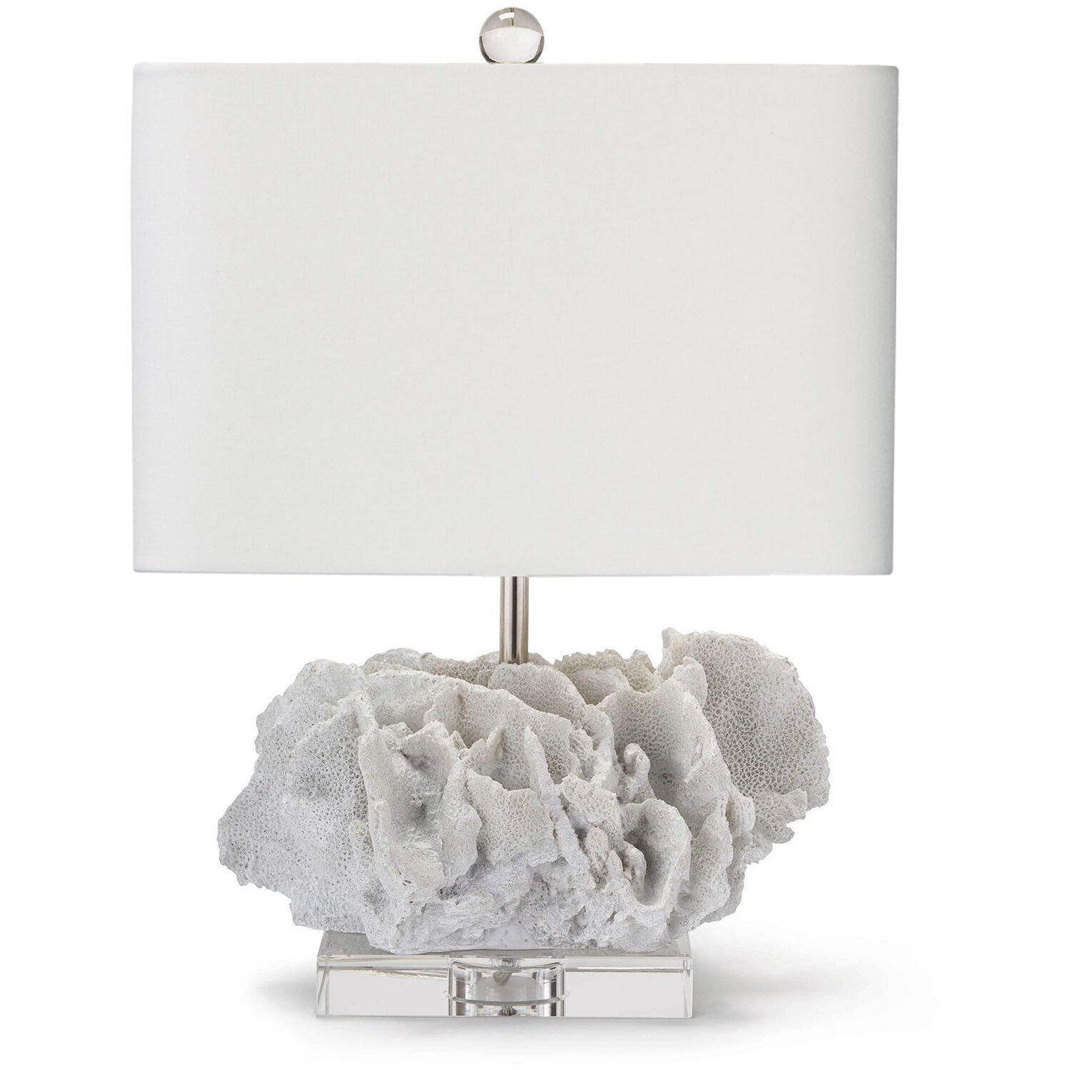 Caribbean Coral 17 inch 60.00 watt White Table Lamp Portable Light
