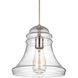 Gunner 1 Light 10 inch Satin Nickel Pendant Ceiling Light