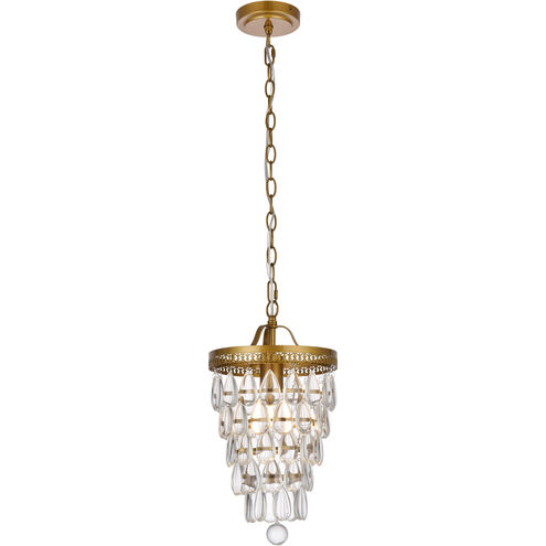 Reese 1 Light 9 inch Brass Pendant Ceiling Light
