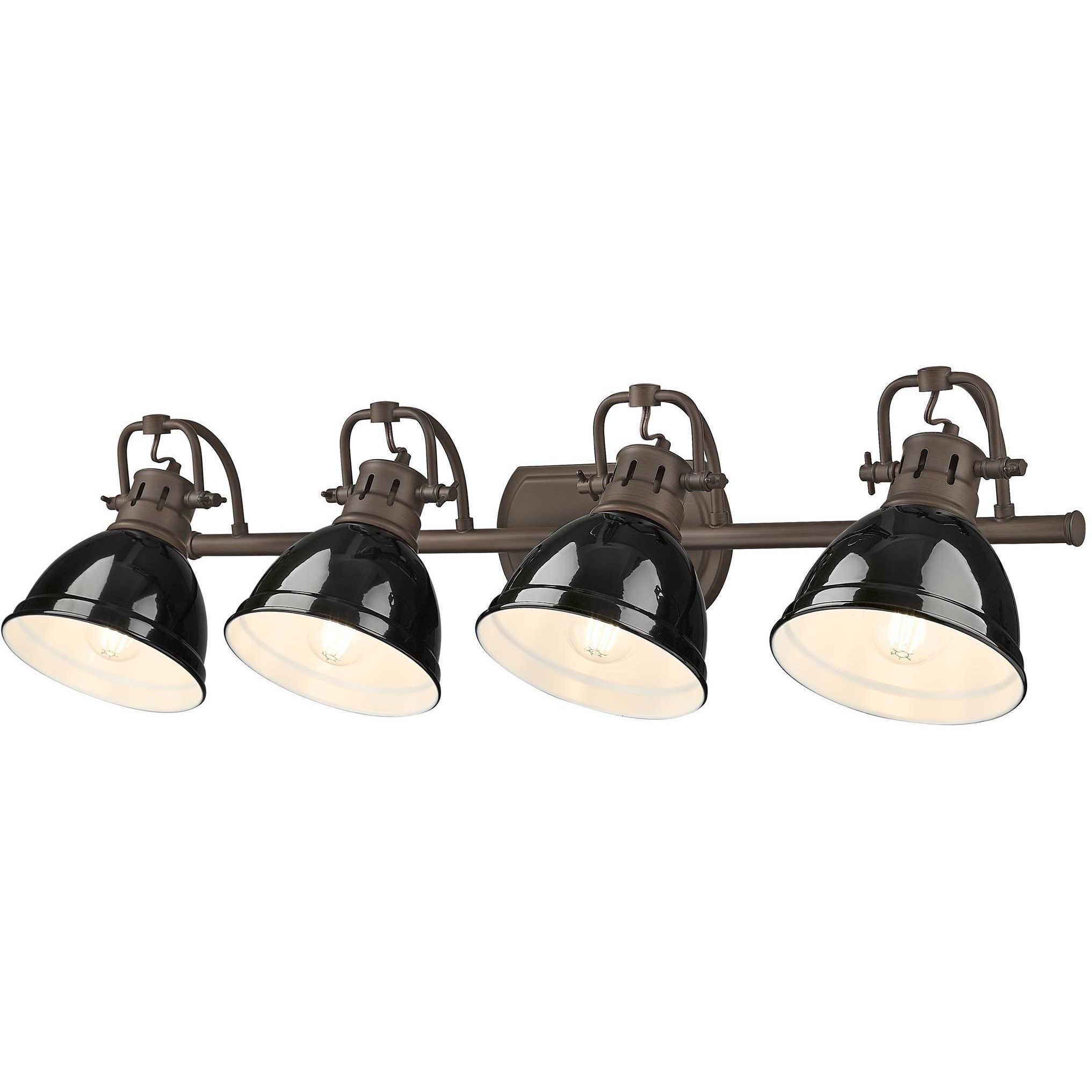Yep Duncan Vanity Wall Light in Rubbed Bronze, Black