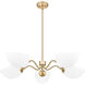 Breton 5 Light 33 inch Modern Gold Chandelier Ceiling Light