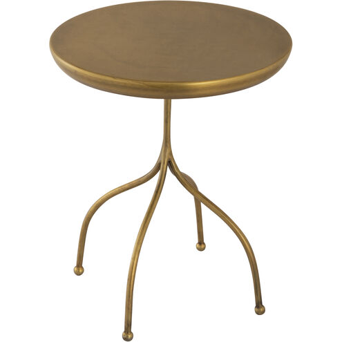 Willow 16 X 14 inch Antique Brass Accent Table