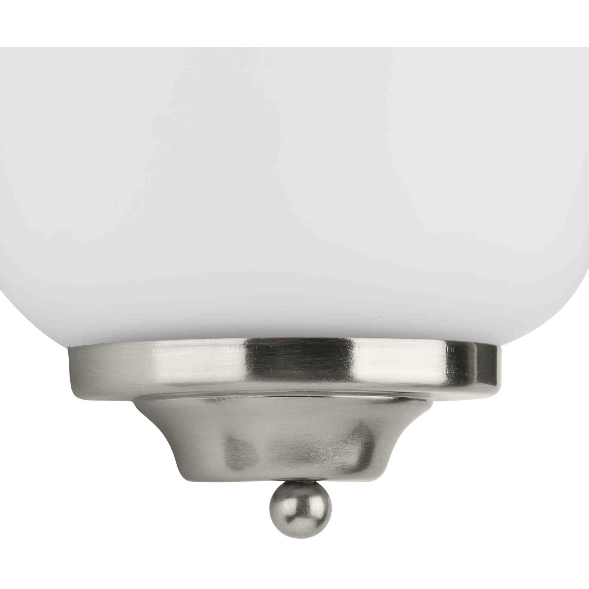 LED Sconce LED 8 inch Brushed Nickel ADA Wall Sconce Wall Light, Progress LED