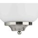 LED Sconce LED 8 inch Brushed Nickel ADA Wall Sconce Wall Light, Progress LED