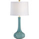 Chelsea House 29 inch 100.00 watt Turquoise Glaze Table Lamp Portable Light 