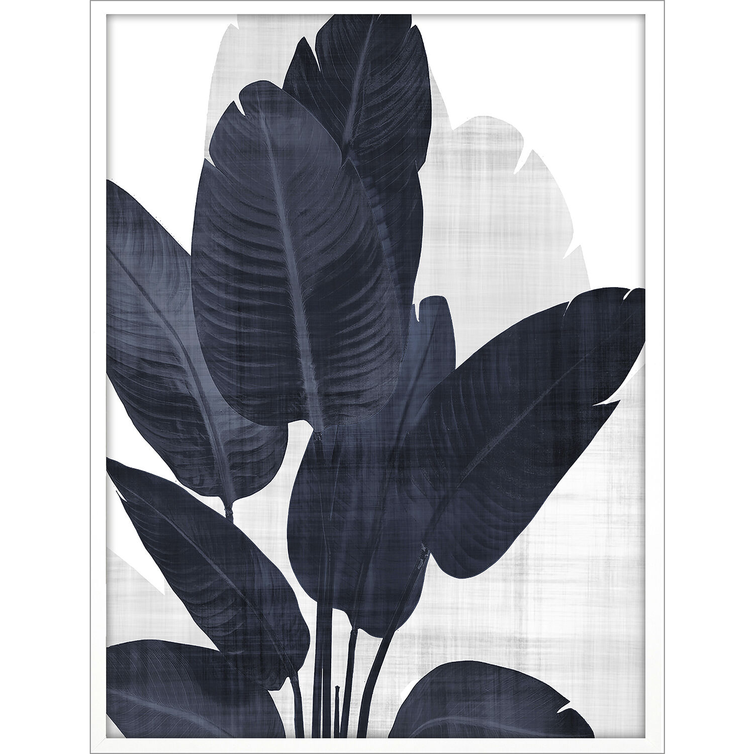 Florals Blue and White Framed Art