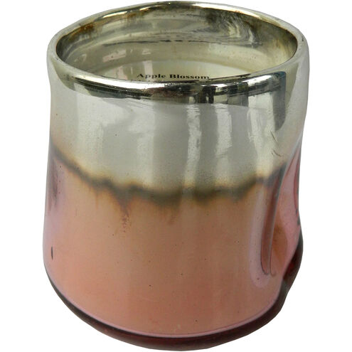 Metallic Accent 4.30 inch  X 4.00 inch Candle & Holder