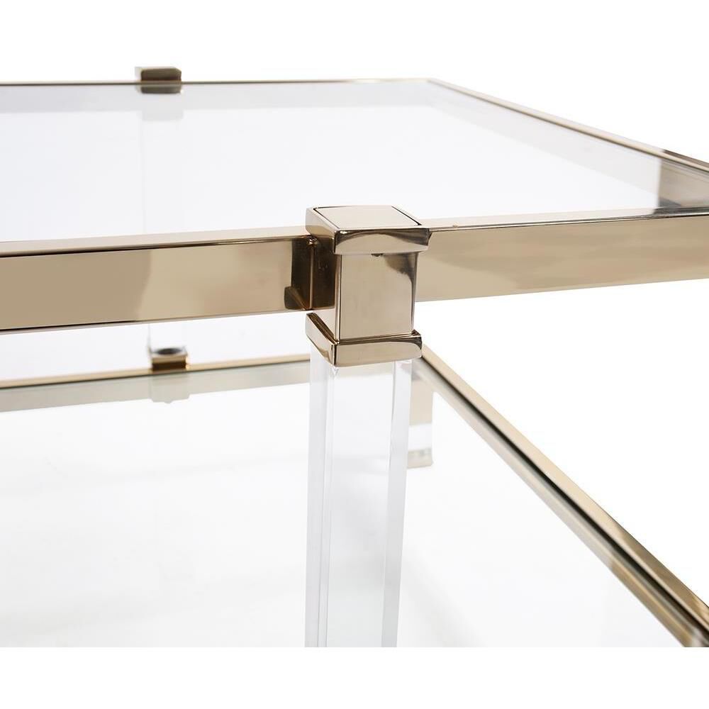Goldwyn 29 X 20.25 inch Gold Side Table