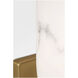 C&M by Chapman & Myers Savina 1 Light 5 inch Burnished Brass Sconce Wall Light